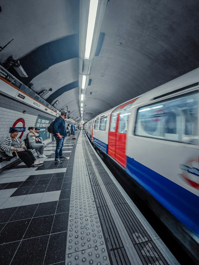A train at Waterloo station